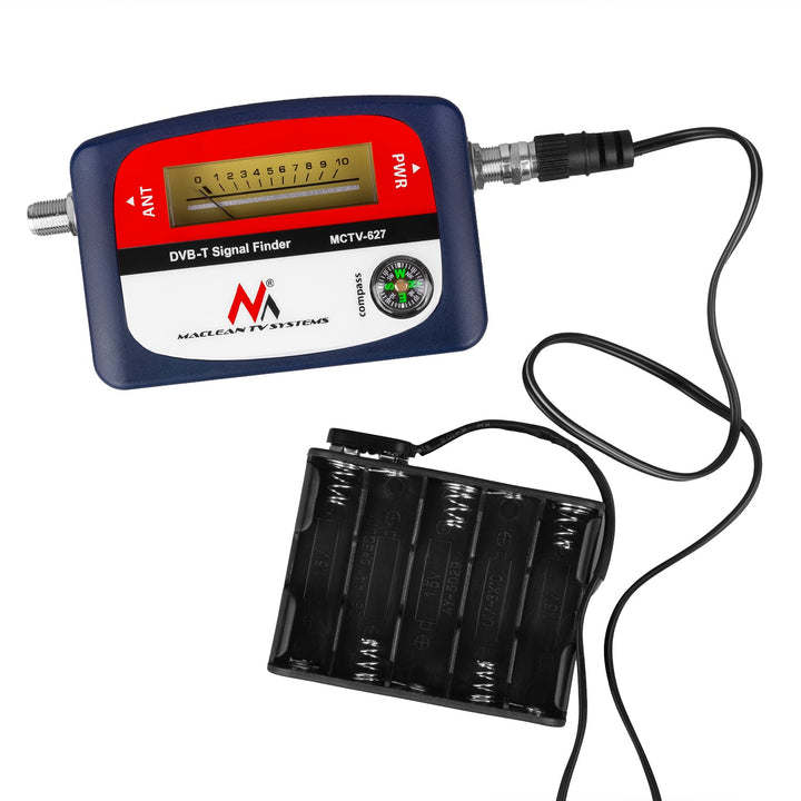 Maclean MCTV-627 DVB-T телевизионен измервател, кутия, 25 cm F-F кабел