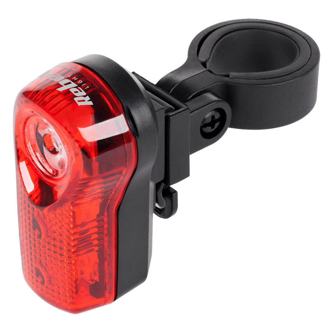 URZ0015 комплект велосипедни светлини, предна 1x LED 3W + задна 3x LED, захранвани с батерии, Rebel