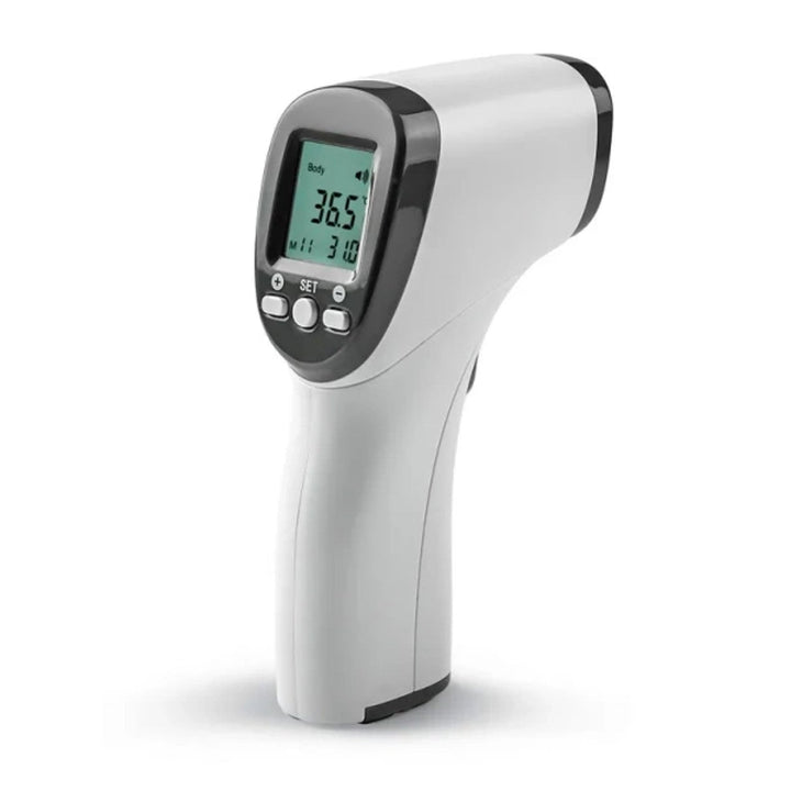 Безконтактен термометър Tech-Med, LCD дисплей, памет за 32 резултата, TM-F03BB