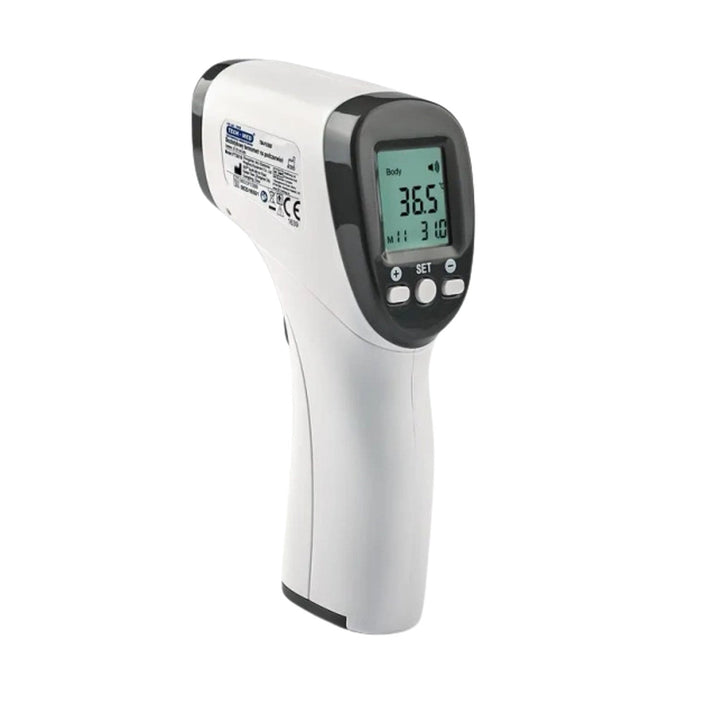Безконтактен термометър Tech-Med, LCD дисплей, памет за 32 резултата, TM-F03BB
