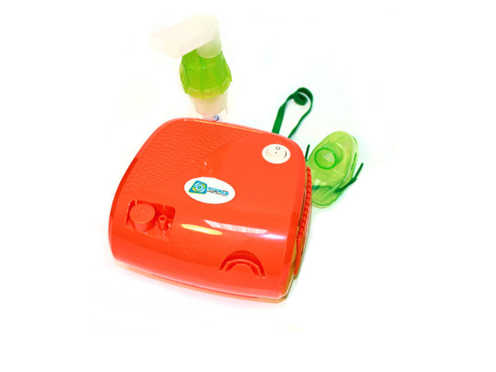 Омнибус оранжев инхалатор, непрекъсната работа, 2 маски, резервни филтри, BR-CN116B