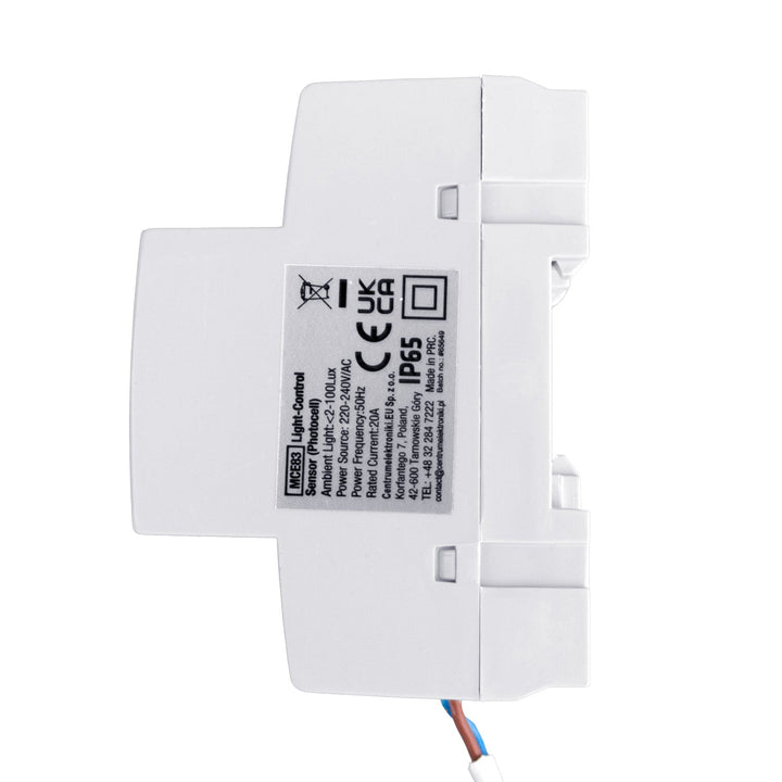 Maclean сензор за залез, за DIN шина, с външен датчик, 220-240V/AC, 50Hz, 20A, MCE83