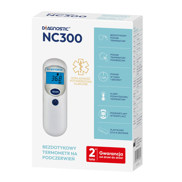 Безконтактен термометър Diagnostic NC300 с аларма за повишена температура