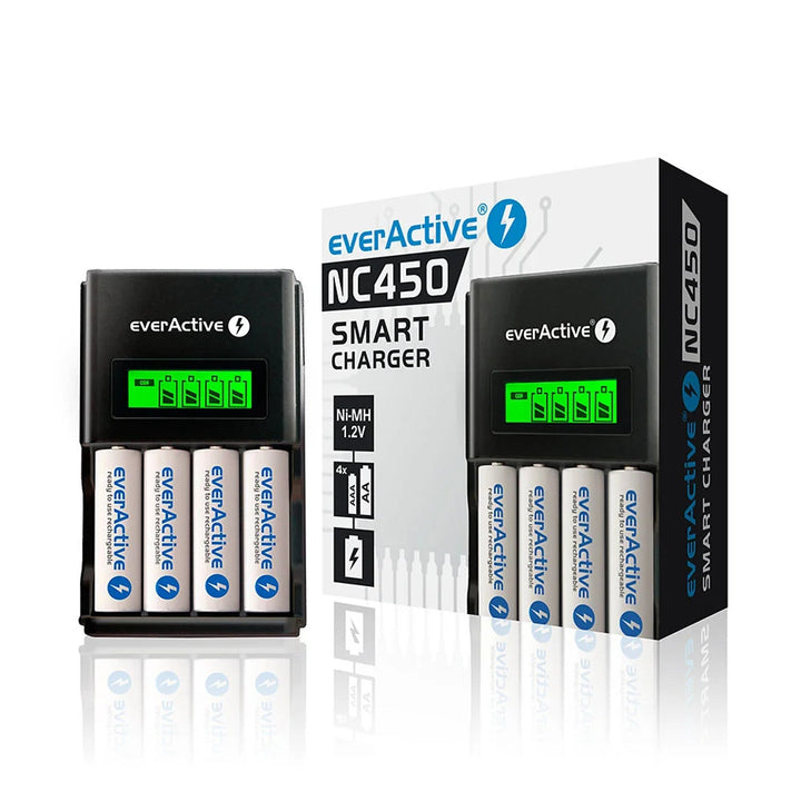 Зарядно устройство за батерии EverActive NC450 AA/AAA R3 R6