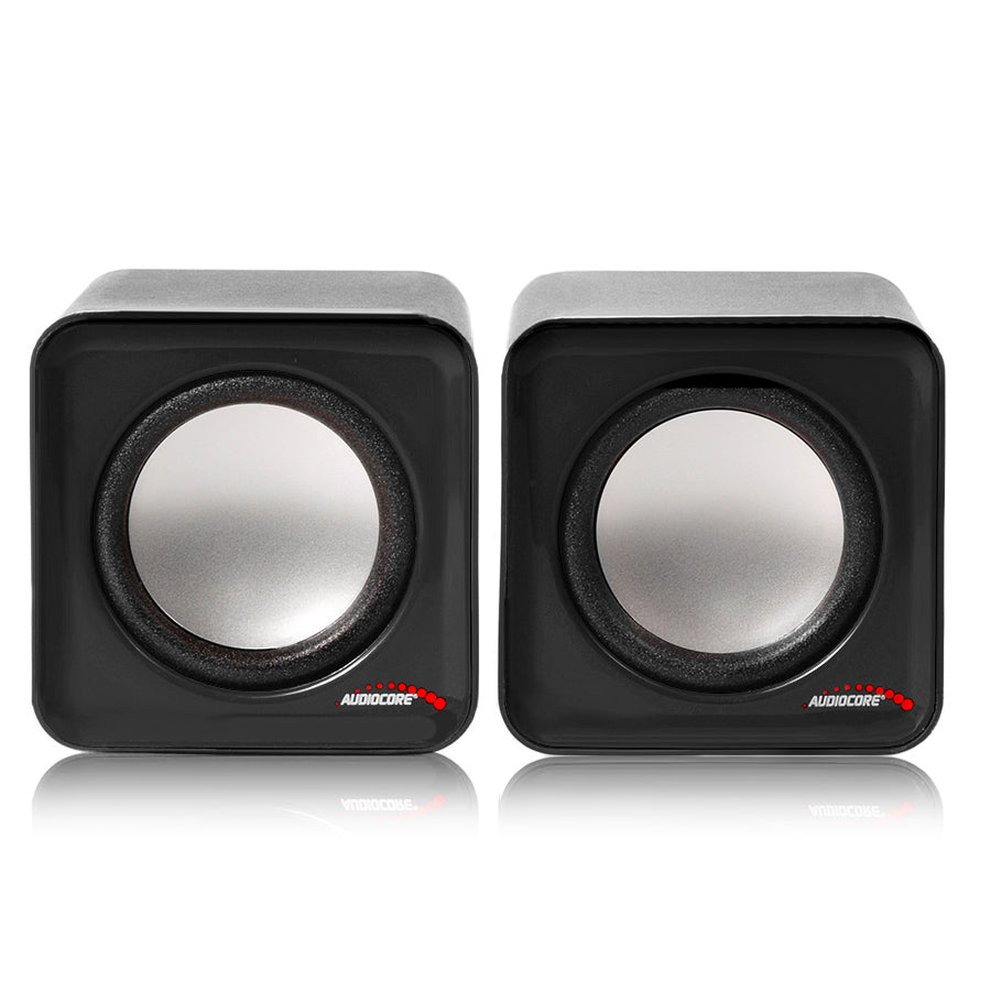 6W USB сребристо-черни компютърни високоговорители Audiocore AC870 B