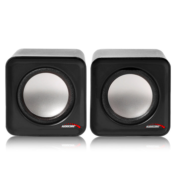 6W USB сребристо-черни компютърни високоговорители Audiocore AC870 B