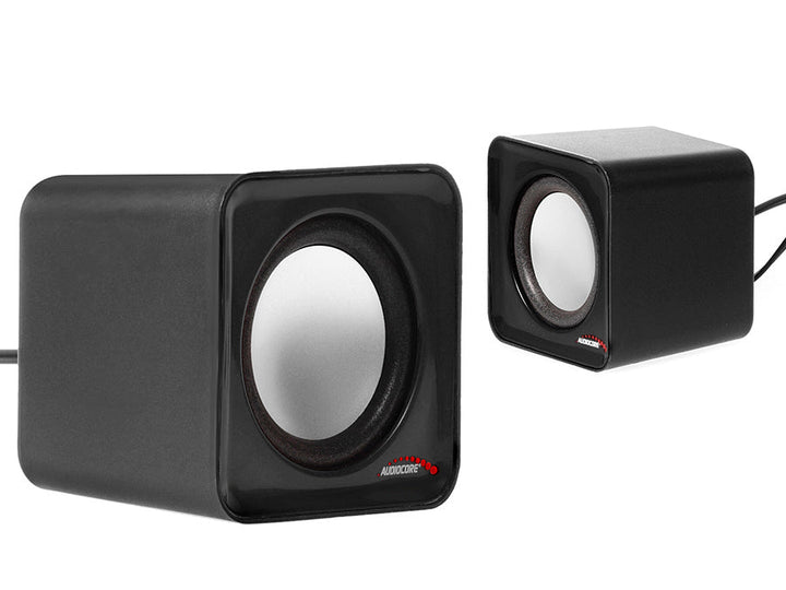 6W USB сребристо-черни компютърни високоговорители Audiocore AC870 B