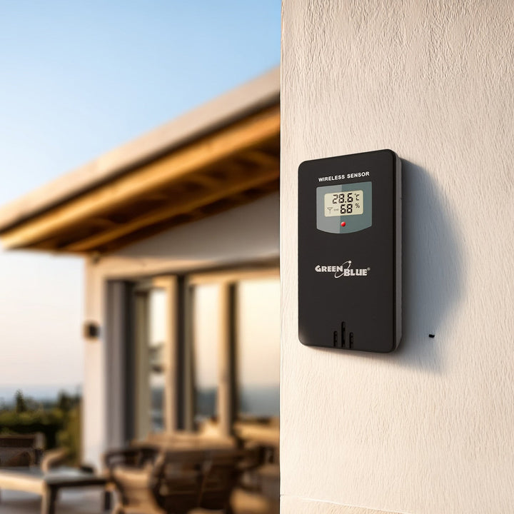 Безжична метеорологична станция GreenBlue, цветна, WiFi, фази на луната, GB522