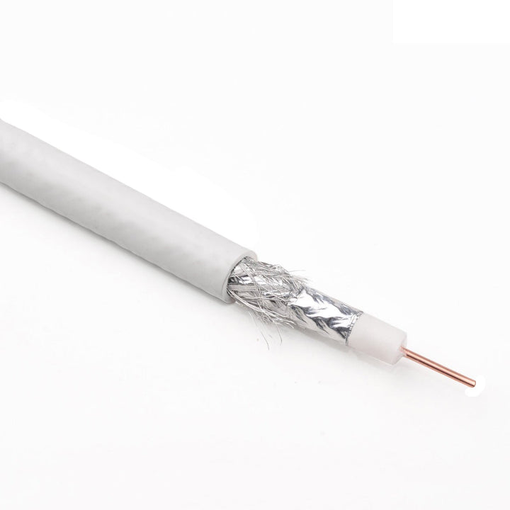 Коаксиален кабел за антена/сателит Maclean, 1.0CCS RG6, 50M, MCTV-571