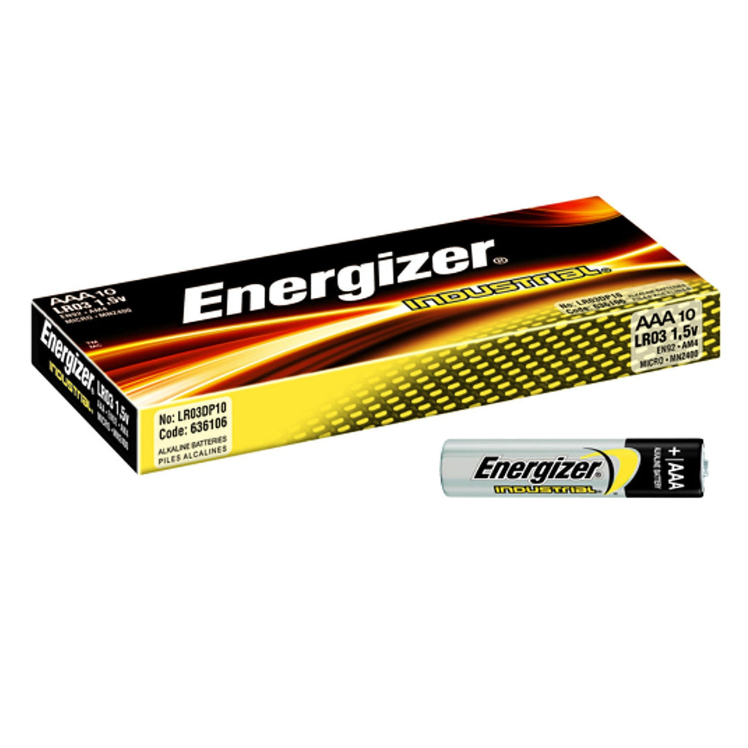 10x Energizer Industrial R-03 LR3 AAA батерии, комплект