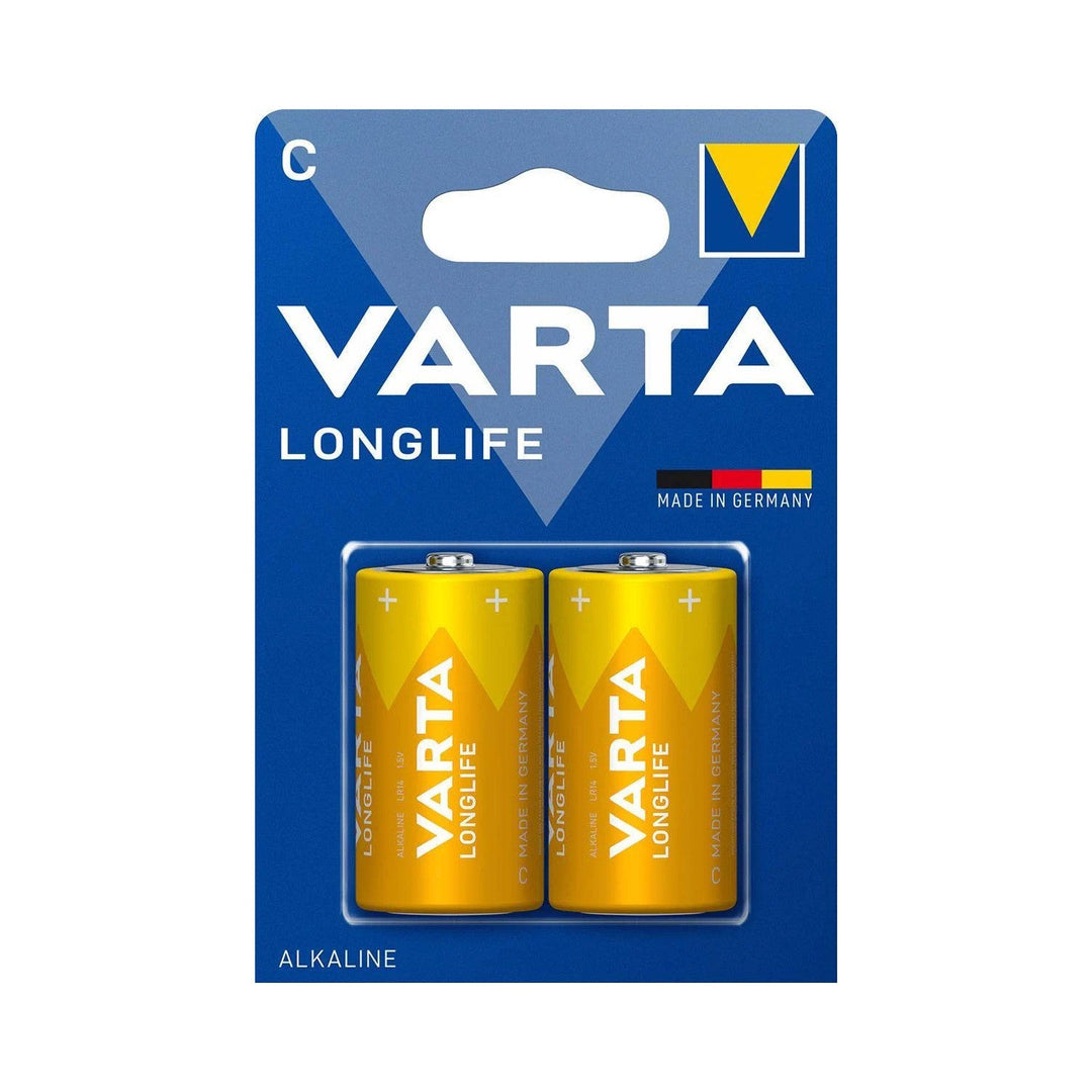 2x Varta R-14 LR14 C 1,5V алкална батерия в блистерна опаковка