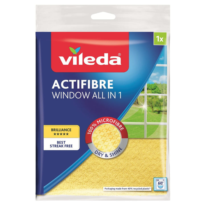 Кърпа за прозорци PVA Vileda Actifibre 36x32 см от микрофибра
