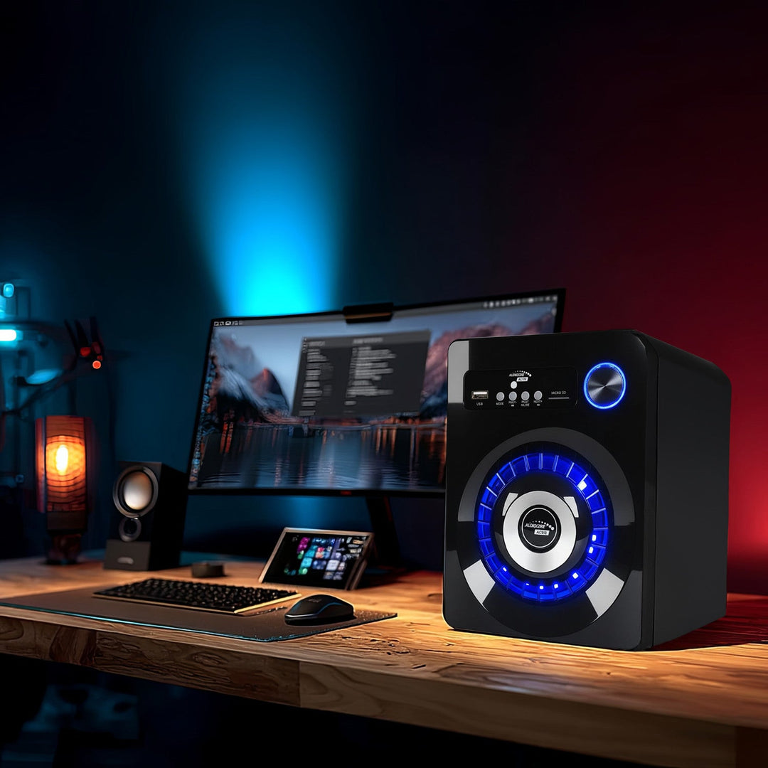 Audiocore AC910 Bluetooth 2.1 комплект високоговорители с FM радио, TF карта, AUX, USB захранване
