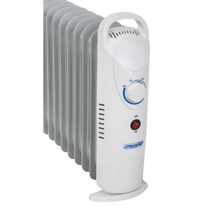 Маслени радиатори Mesko, 9 ребра, 1000 W, регулиране на температурата, сиви, MS 7805