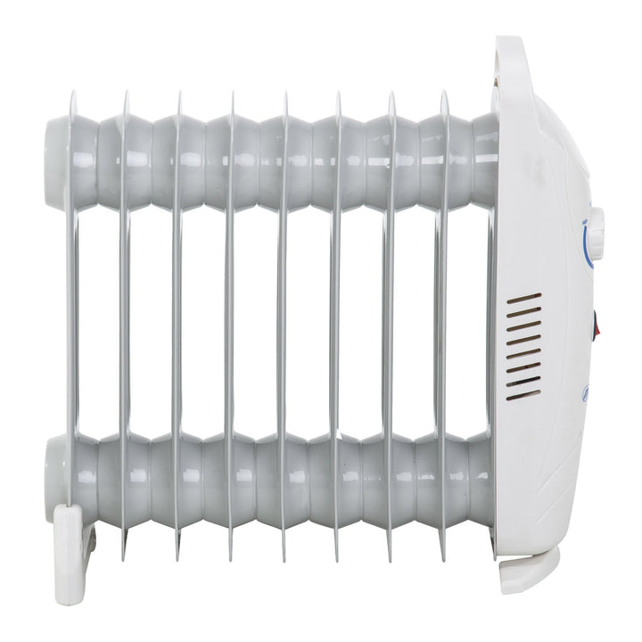 Маслени радиатори Mesko, 9 ребра, 1000 W, регулиране на температурата, сиви, MS 7805