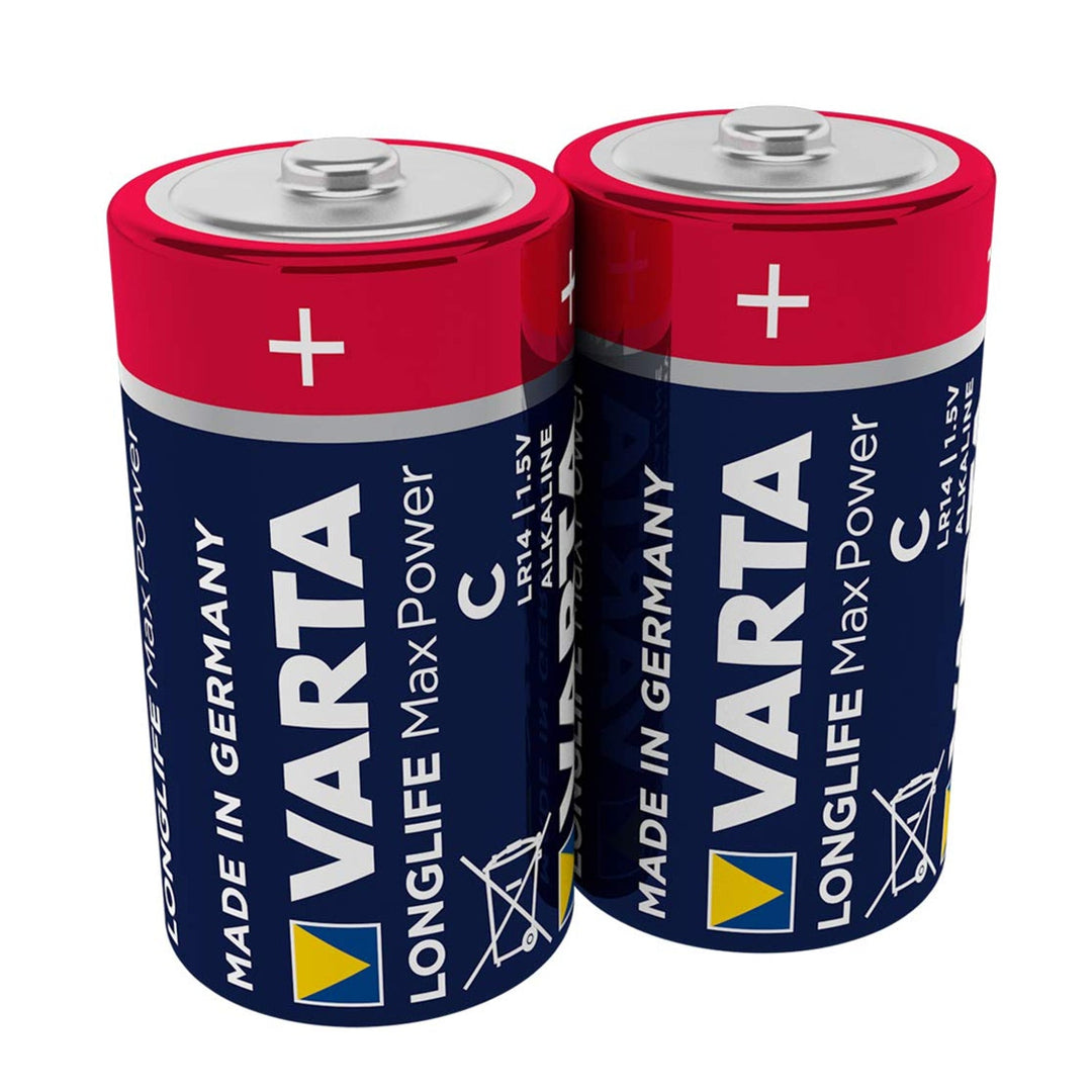 2x Varta Longlife Max Power R14 алкални батерии