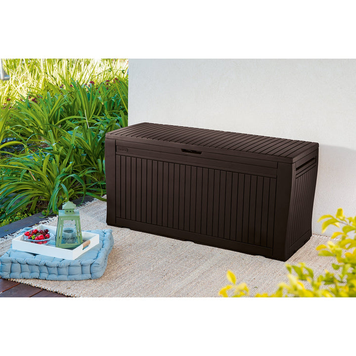 Keter Comfy 270L кафява кутия за съхранение за градина – просторна и издръжлива