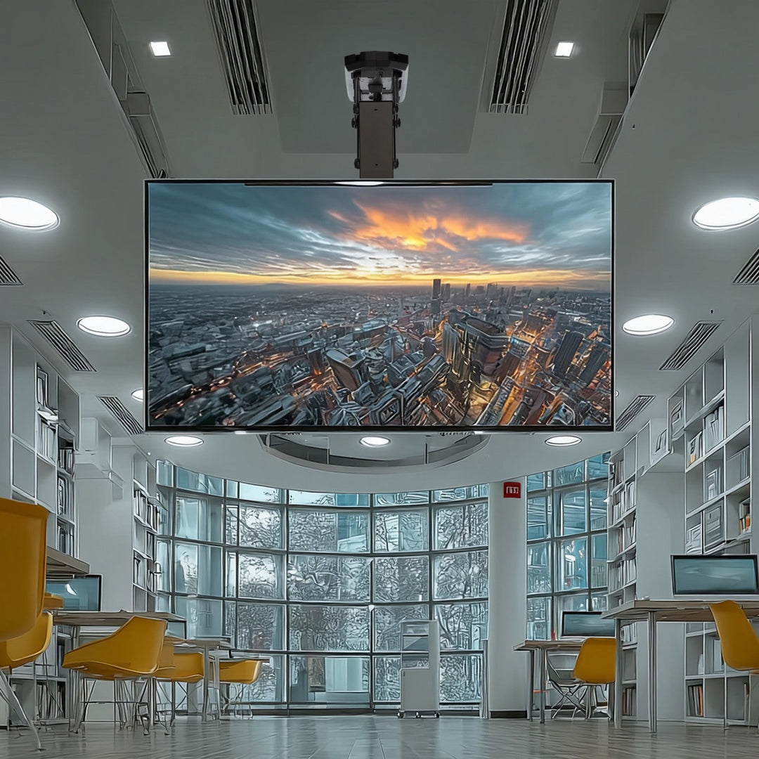 Електрически таванен монтаж за телевизор за наклонени стени, 32"-70", макс. 35 кг, дистанционно управление Maclean MC-880, макс. VESA 600x411