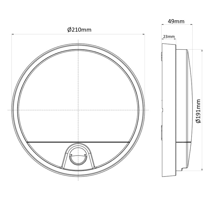 LED лампа с инфрачервен датчик за движение MCE291 W 1100lm 15W IP54 Maclean Energy, бяла