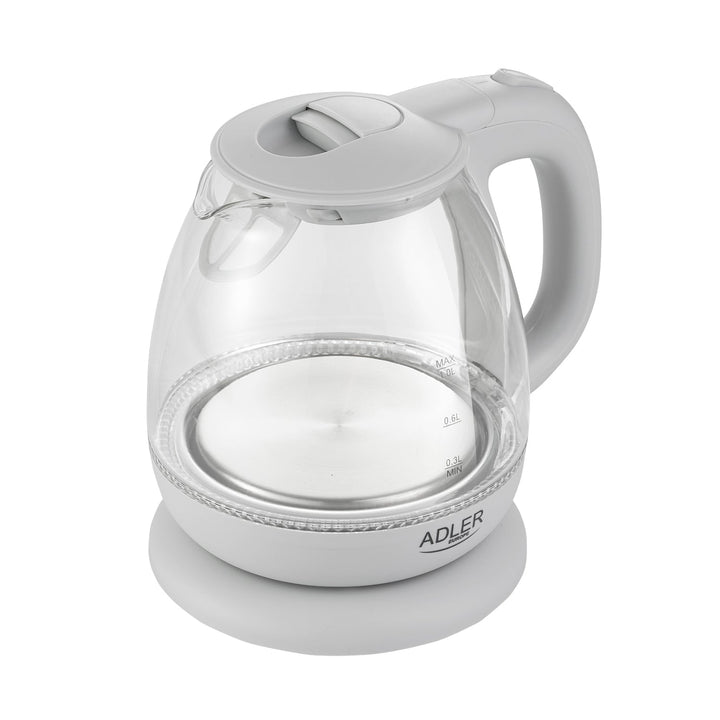Стъклена кана Adler AD 1283G 1,0 л с LED осветление