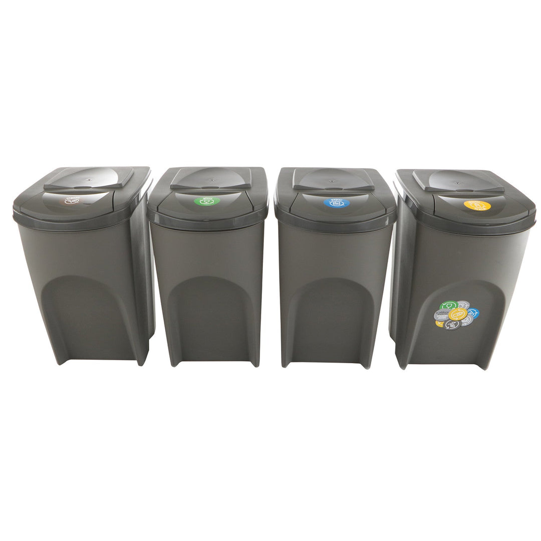Sortibox 4x35L комплект сиви кошчета за сортиране на отпадъци