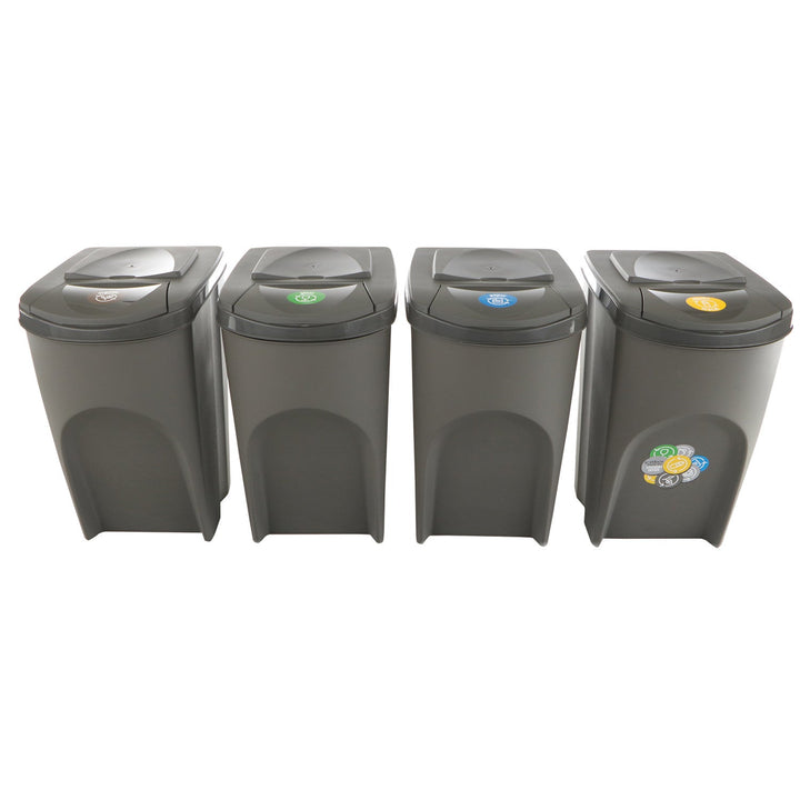 Sortibox 4x35L комплект сиви кошчета за сортиране на отпадъци