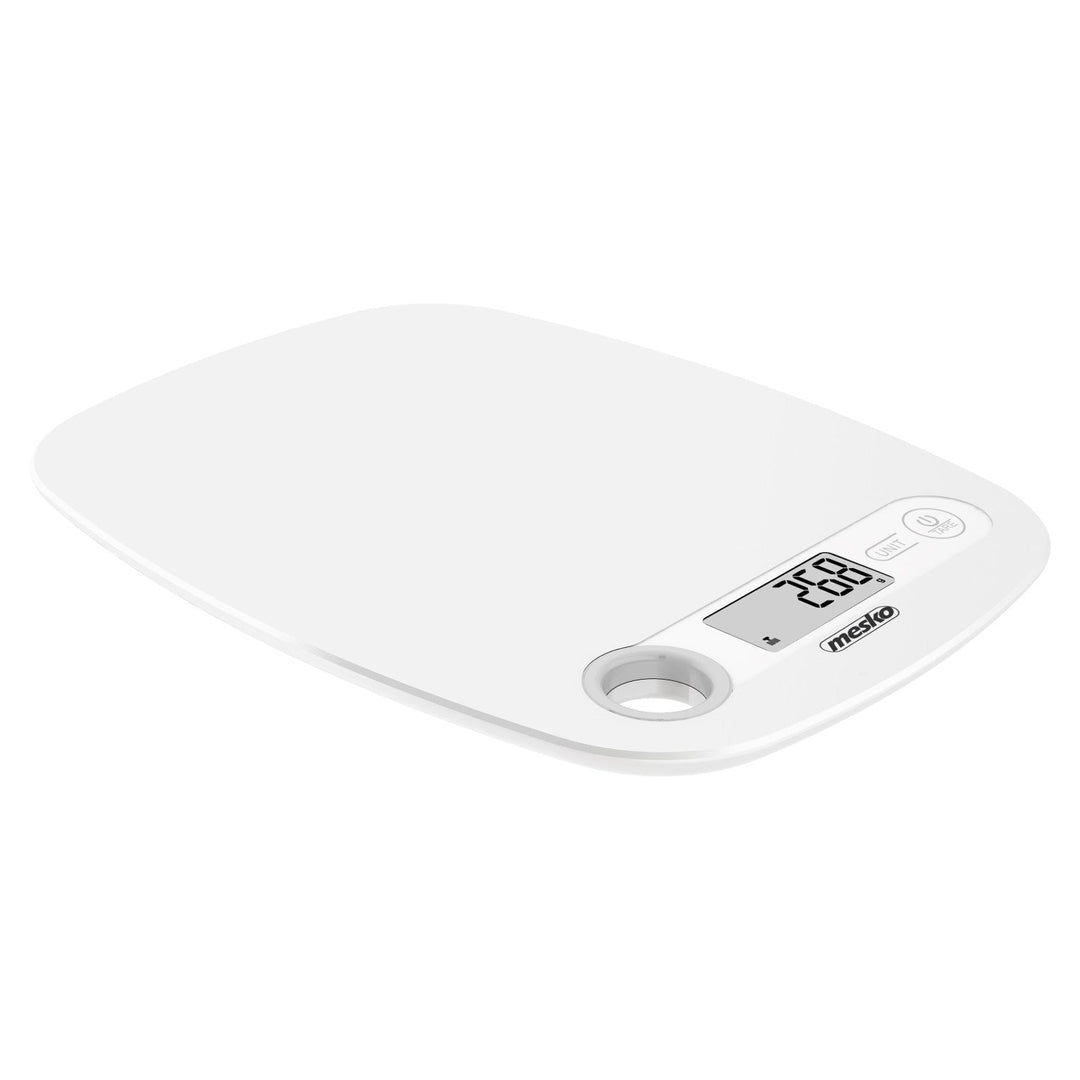 Mesko MS 3159w бяла LCD електронна кухненска везна