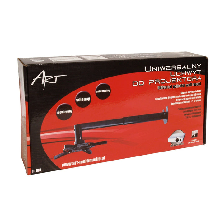Art P-103 универсален стенен монтаж за проектори, 36–58 cm