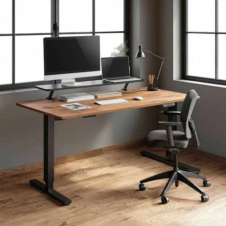 Ergo Office рафт за монитор за маса, с винтово закрепване, 13"–32", макс. 20 кг, ER-409