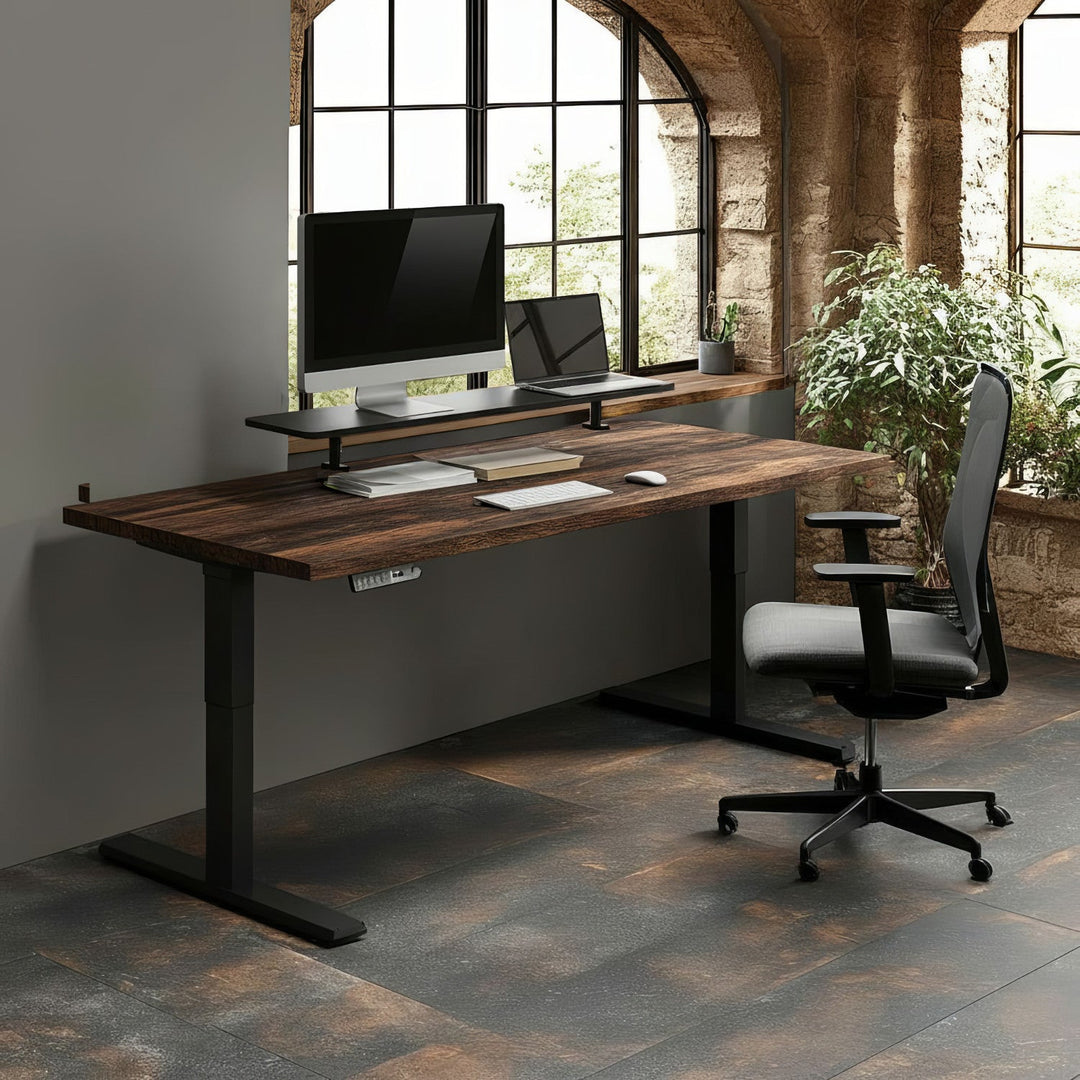 Ergo Office рафт за монитор за маса, с винтово закрепване, 13"–32", макс. 20 кг, ER-409