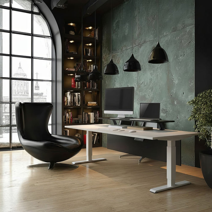 Ergo Office рафт за монитор за маса, с винтово закрепване, 13"–32", макс. 20 кг, ER-409