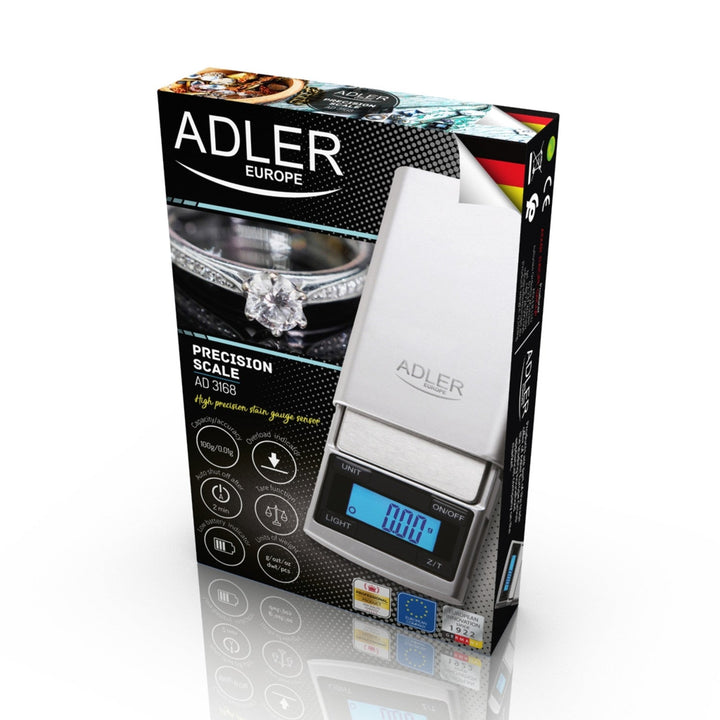 Прецизна везна Adler, LCD дисплей, до 100 g, AD 3168