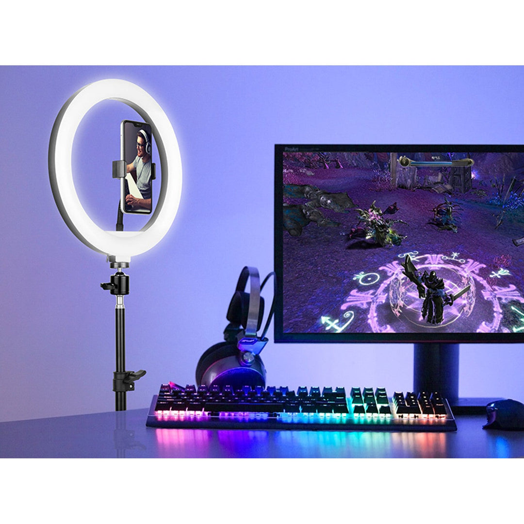 RING 30cm TRACER пръстенна лампа с 210cm статив