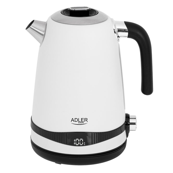 Електрическа кана Adler, безжична, LCD дисплей, 2200 W, 1,7 л, AD 1295w