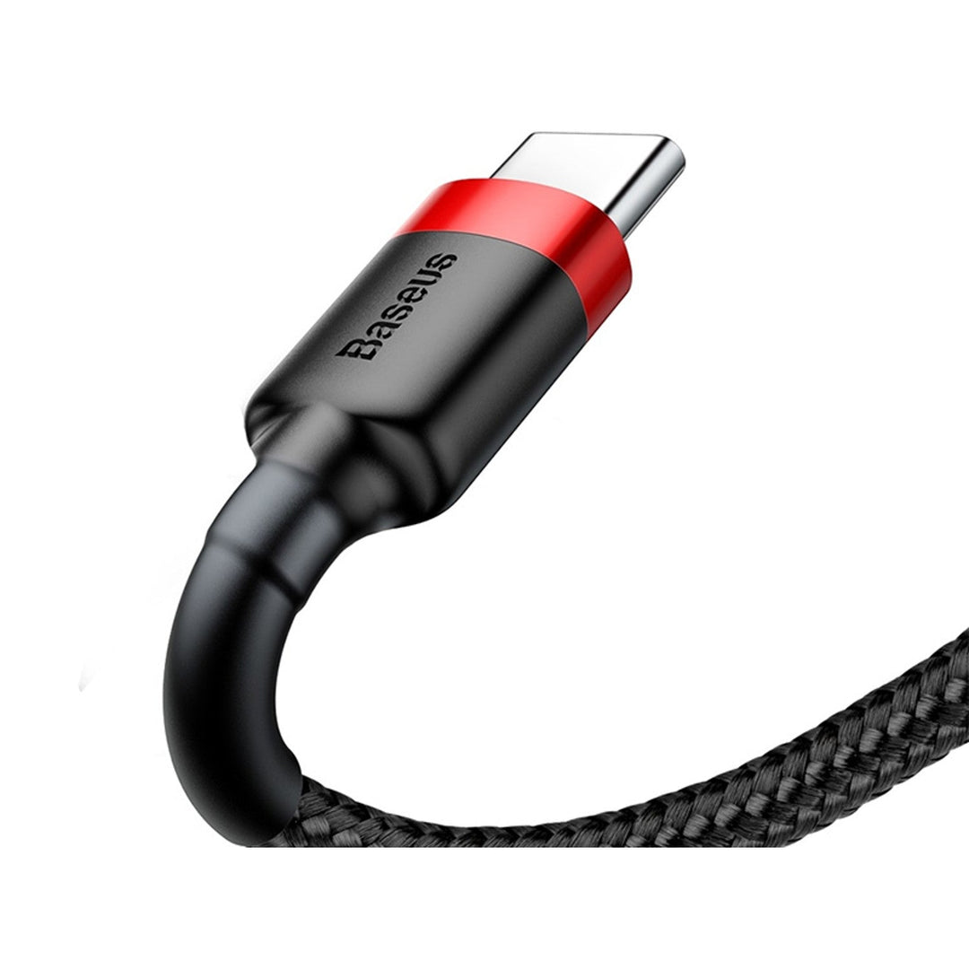 Кабел Baseus, USB Type-C, дължина 50 cm, 3A, черен, BASKBK46595