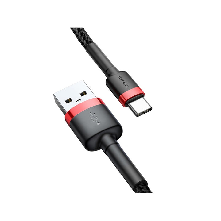 Кабел Baseus, USB Type-C, дължина 50 cm, 3A, черен, BASKBK46595