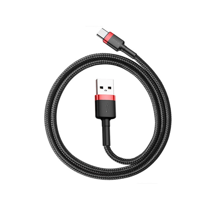 Кабел Baseus, USB Type-C, дължина 50 cm, 3A, черен, BASKBK46595