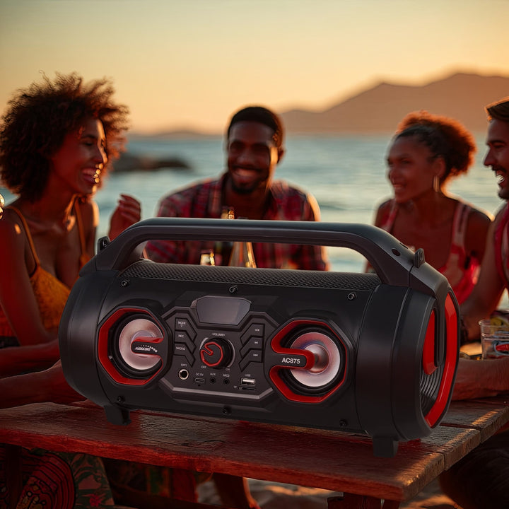 Преносим високоговорител Audiocore Bazooka, Bluetooth 5.0, FM радио, микро карта, SDIPX4, 2000mAh, AC875