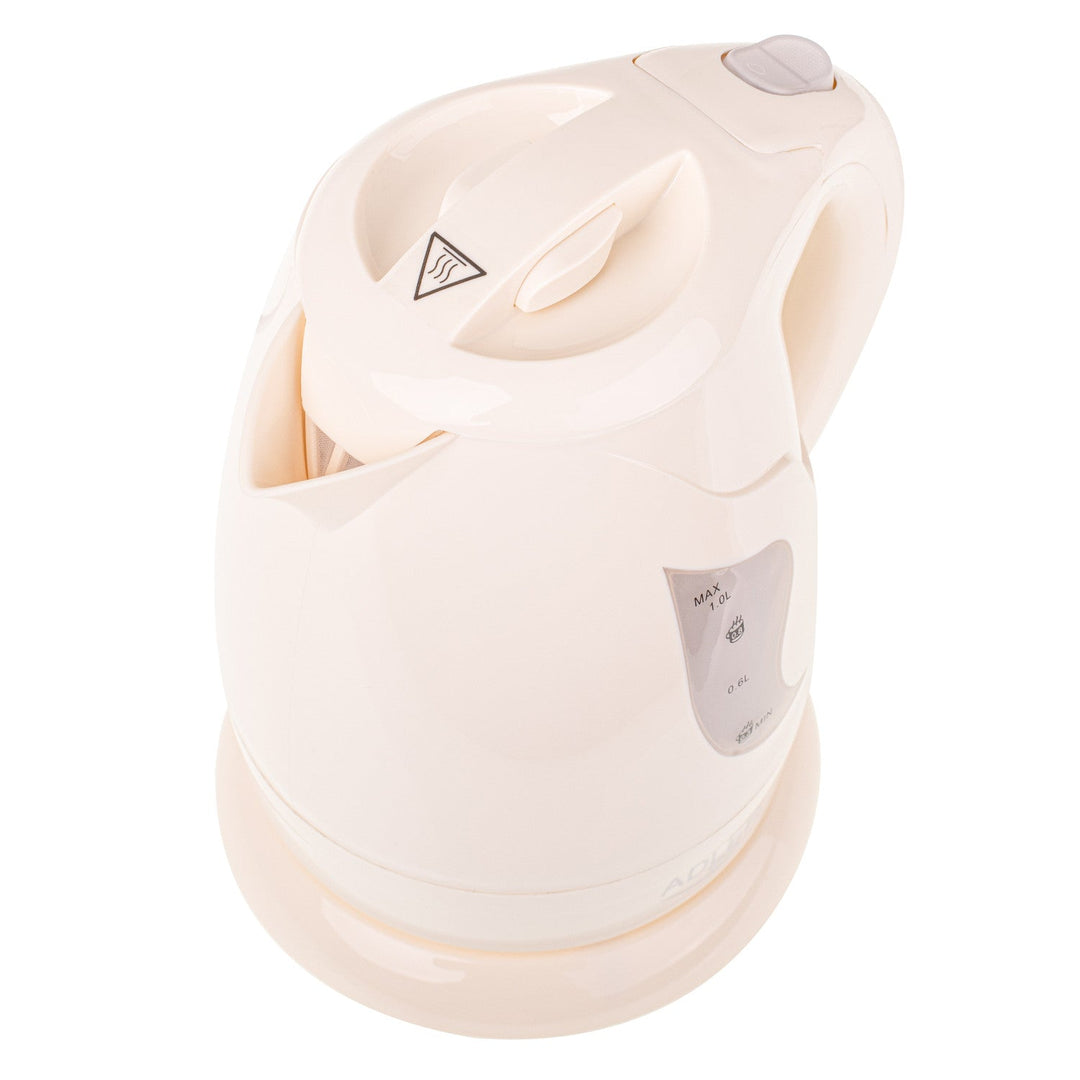 Безжична електрическа кана Adler, 850 W, 1 л, бежова, AD 08 b