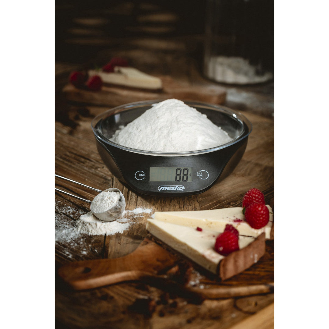 Кухненски кантар Mesko MS 3164 с купа, максимален капацитет 5 кг