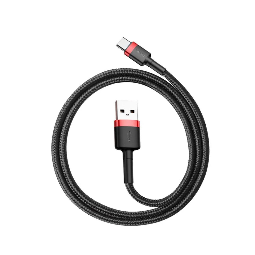 Кабел с USB A щепсел към USB-C щепсел, 1 м, CATKLF-B91 Червен+Черен Baseus