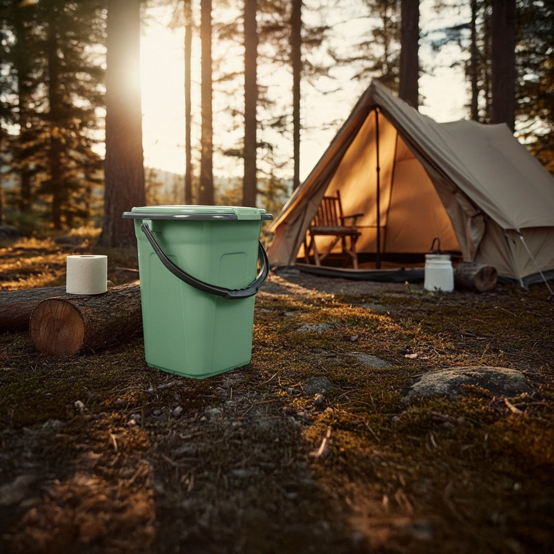 GreenBlue GB320GG зелена и сива преносима тоалетна