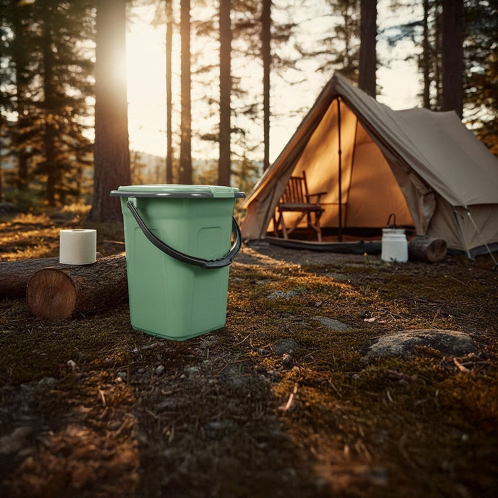 GreenBlue GB320GG зелена и сива преносима тоалетна