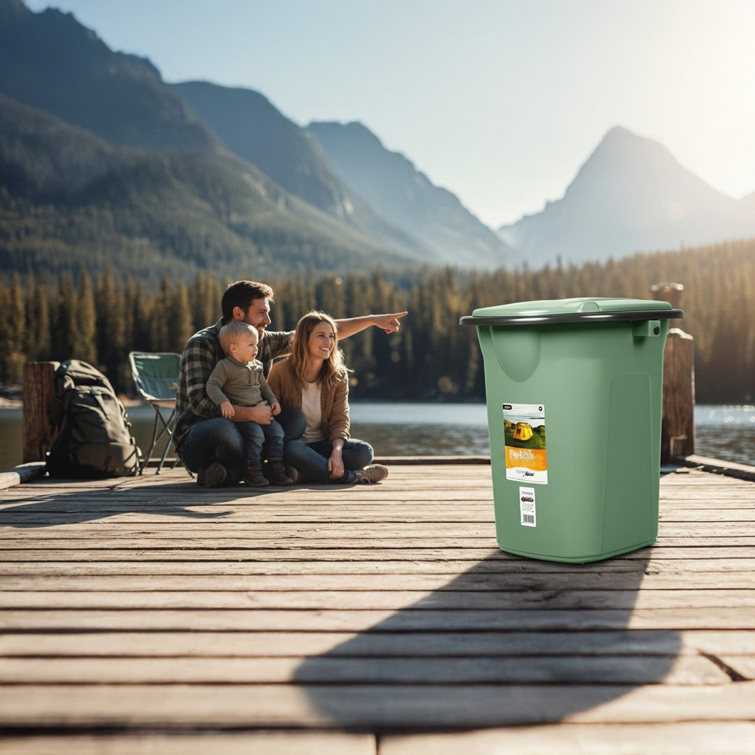 GreenBlue GB320GG зелена и сива преносима тоалетна