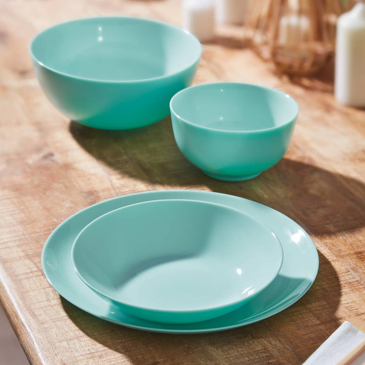 LUMINARC Diwali Light Turquoise 18-частен комплект за хранене за 6 души