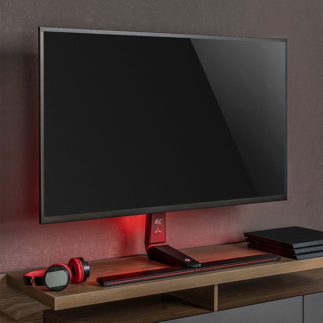 Стойка за гейминг монитор NanoRS, регулиране на височината, RGB LED, 32-55", макс. VESA 400x400, макс. 40 кг, RS167