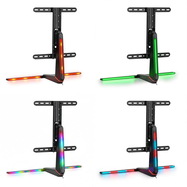 Стойка за гейминг монитор NanoRS, регулиране на височината, RGB LED, 32-55", макс. VESA 400x400, макс. 40 кг, RS167