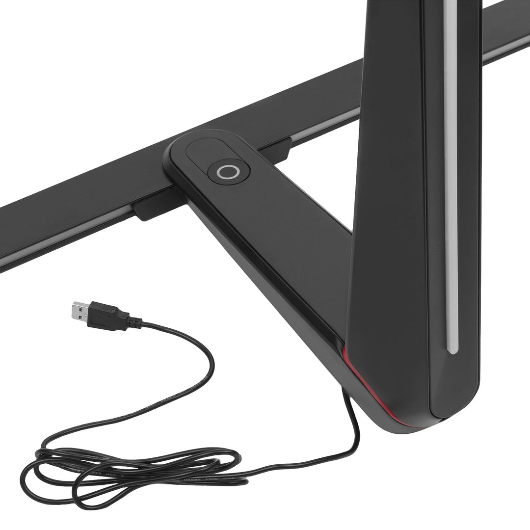 Стойка за гейминг монитор NanoRS, регулиране на височината, RGB LED, 32-55", макс. VESA 400x400, макс. 40 кг, RS167