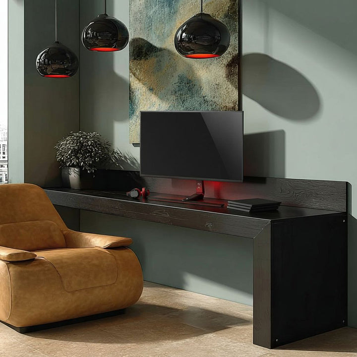 Стойка за гейминг монитор NanoRS, регулиране на височината, RGB LED, 32-55", макс. VESA 400x400, макс. 40 кг, RS167