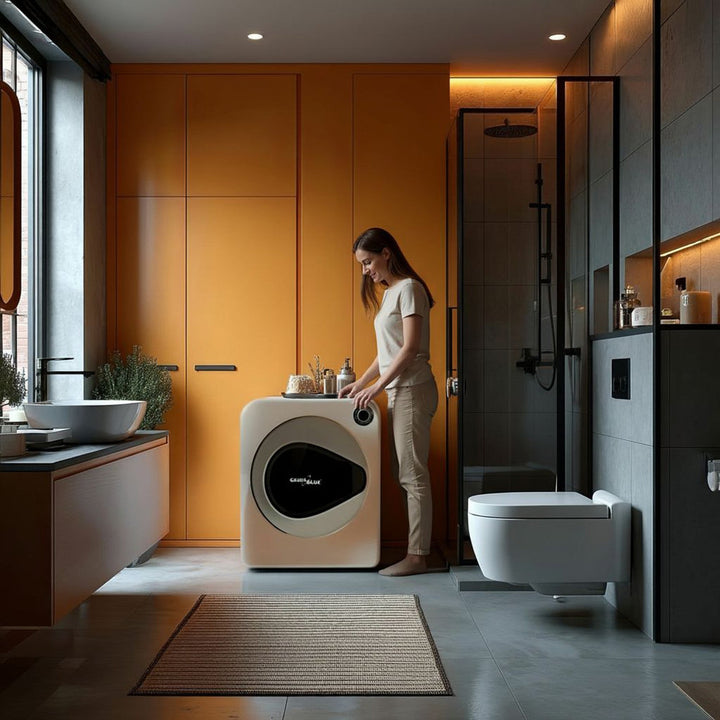 Електрическа барабанна сушилня за дрехи GreenBlue, капацитет 3 кг, GB405